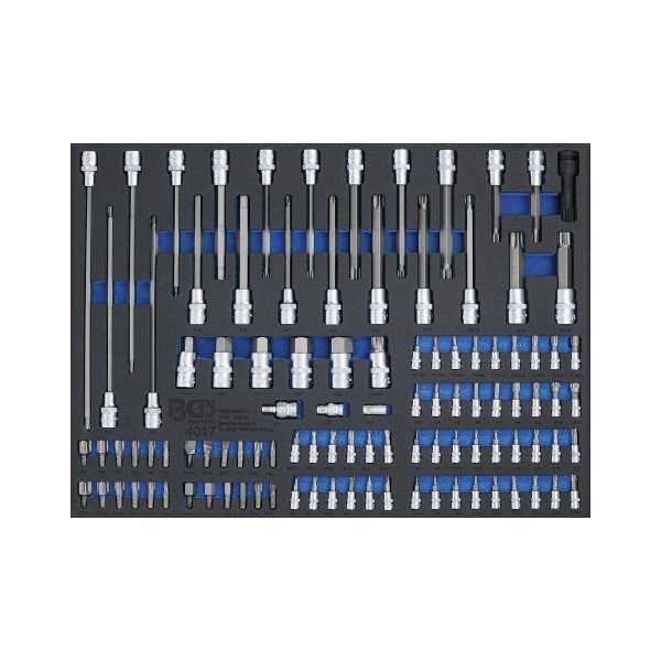 Insert de servante d'atelier 3/3 : Embouts et douilles Ã  embouts 104 piÃ¨ces