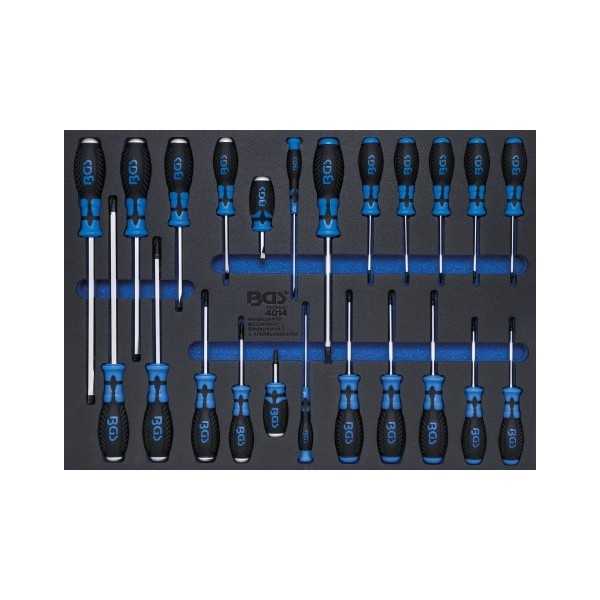 Insert de servante d'atelier 3/3 : Jeu de tournevis 23 piÃ¨ces