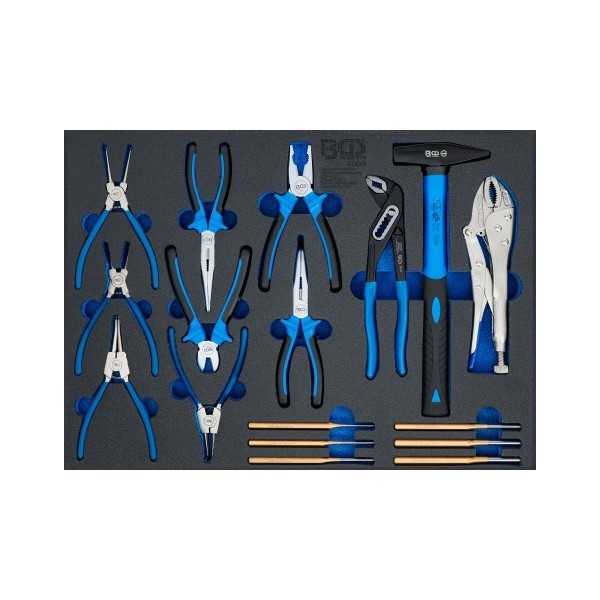 Insert de servante dâ€™atelier 3/3 : Jeu de marteaux pinces chasse goupilles 17 piÃ¨ces