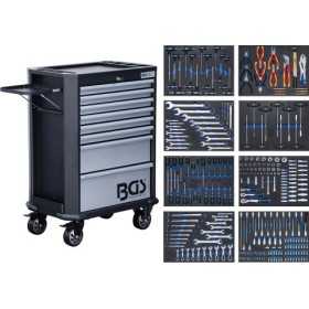 Servante d'atelier 8 tiroirs avec 299 outils