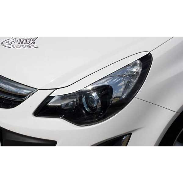 Housses de phare RDX pour Opel Corsa D | RDX | Paupière de Phare
