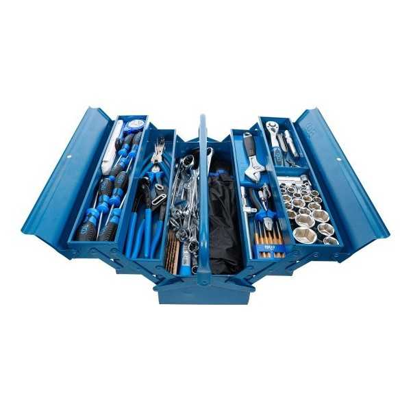 Caisse Ã  outils mÃ©tallique avec assortiment dâ€™outils 137 piÃ¨ces