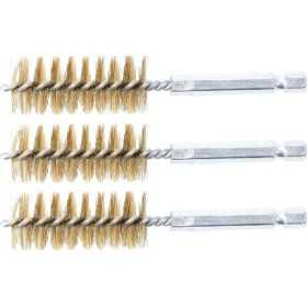 Brosse en laiton 19 mm 6 3 mm 1/4" 3 piÃ¨ces