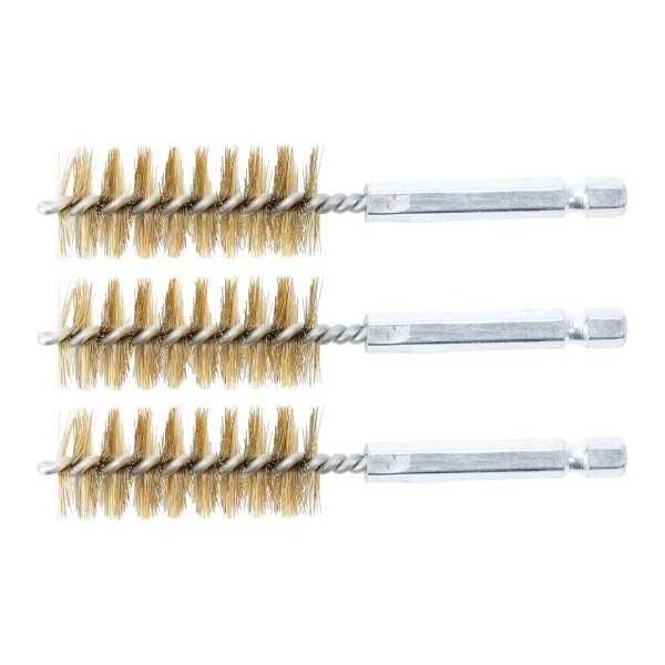 Brosse en laiton 19 mm 6 3 mm 1/4" 3 piÃ¨ces