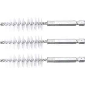 Brosse plate Nylon 17 mm 6 3 mm 1/4" 3 piÃ¨ces