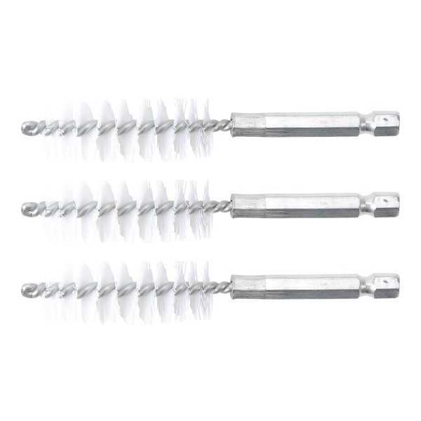 Brosse plate Nylon 17 mm 6 3 mm 1/4" 3 piÃ¨ces