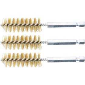 Brosse en laiton 17 mm 6 3 mm 1/4" 3 piÃ¨ces