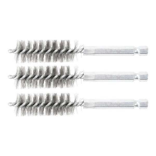 Brosse en acier 16 mm 6 3 mm 1/4" 3 piÃ¨ces