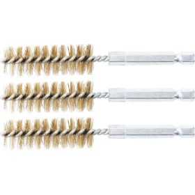 Brosse en laiton 16 mm 6 3 mm 1/4" 3 piÃ¨ces