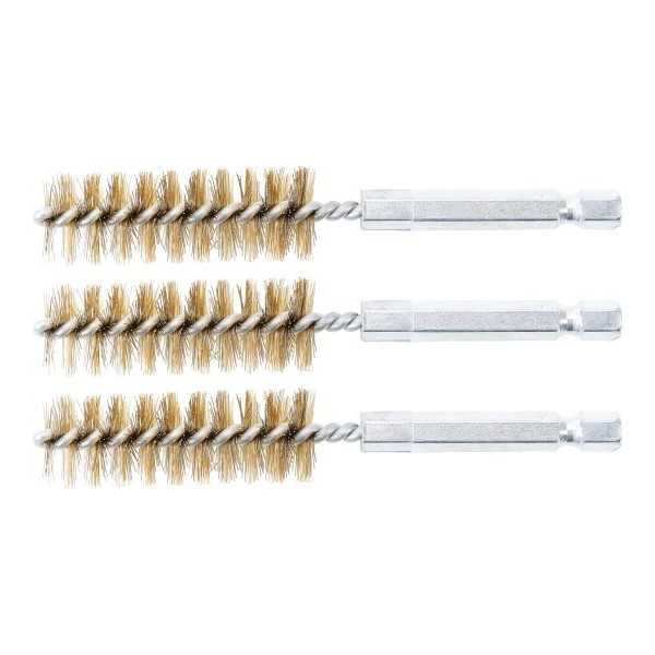 Brosse en laiton 16 mm 6 3 mm 1/4" 3 piÃ¨ces