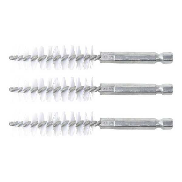 Brosse plate Nylon 15 mm 6 3 mm 1/4" 3 piÃ¨ces