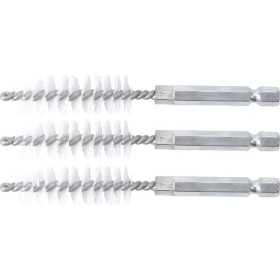 Brosse plate Nylon 14 mm 6 3 mm 1/4" 3 piÃ¨ces