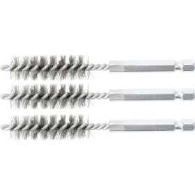 Brosse en acier 13 mm 6 3 mm 1/4" 3 piÃ¨ces