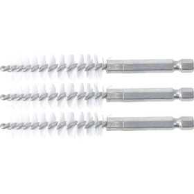 Brosse plate Nylon 13 mm 6 3 mm 1/4" 3 piÃ¨ces