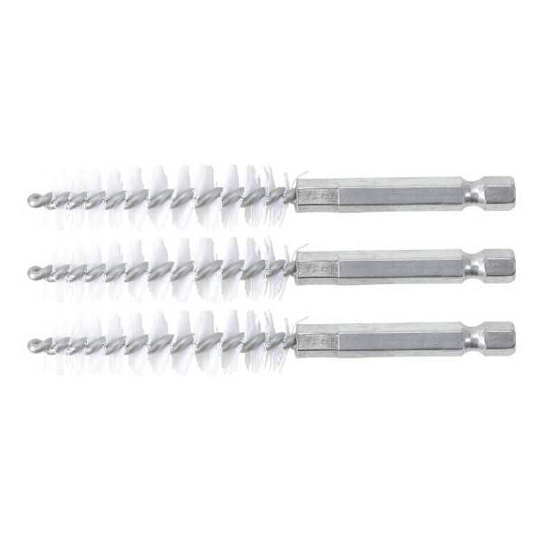 Brosse plate Nylon 13 mm 6 3 mm 1/4" 3 piÃ¨ces