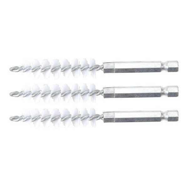 Brosse plate Nylon 12 mm 6 3 mm 1/4" 3 piÃ¨ces