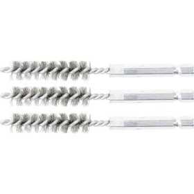 Brosse en acier 11 mm 6 3 mm 1/4" 3 piÃ¨ces