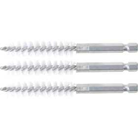 Brosse plate Nylon 11 mm 6 3 mm 1/4" 3 piÃ¨ces