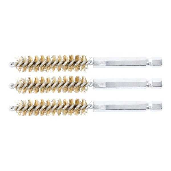Brosse en laiton 11 mm 6 3 mm 1/4" 3 piÃ¨ces
