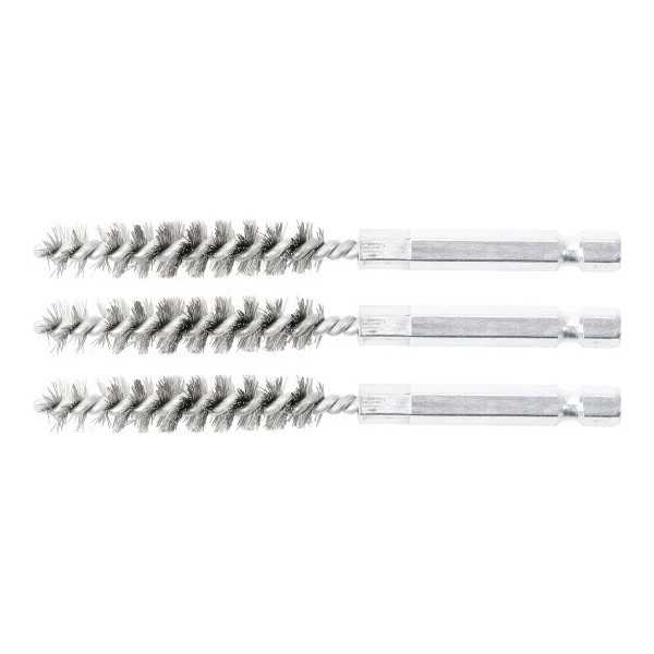 Brosse en acier 10 mm 6 3 mm 1/4" 3 piÃ¨ces