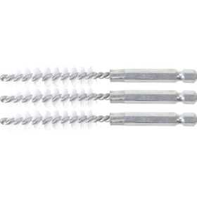 Brosse plate Nylon 10 mm 6 3 mm 1/4" 3 piÃ¨ces