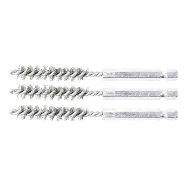 Brosse en acier 9 mm 6 3 mm 1/4" 3 piÃ¨ces