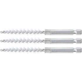 Brosse plate Nylon 9 mm 6 3 mm 1/4" 3 piÃ¨ces