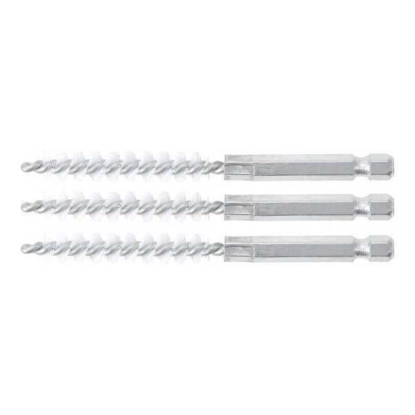 Brosse plate Nylon 9 mm 6 3 mm 1/4" 3 piÃ¨ces