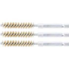 Brosse en laiton 9 mm 6 3 mm 1/4" 3 piÃ¨ces