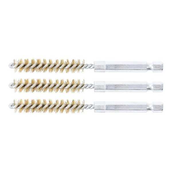 Brosse en laiton 9 mm 6 3 mm 1/4" 3 piÃ¨ces