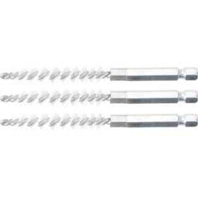 Brosse plate Nylon 8 mm 6 3 mm 1/4" 3 piÃ¨ces