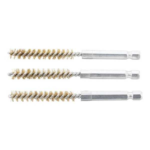 Brosse en laiton 8 mm 6 3 mm 1/4" 3 piÃ¨ces