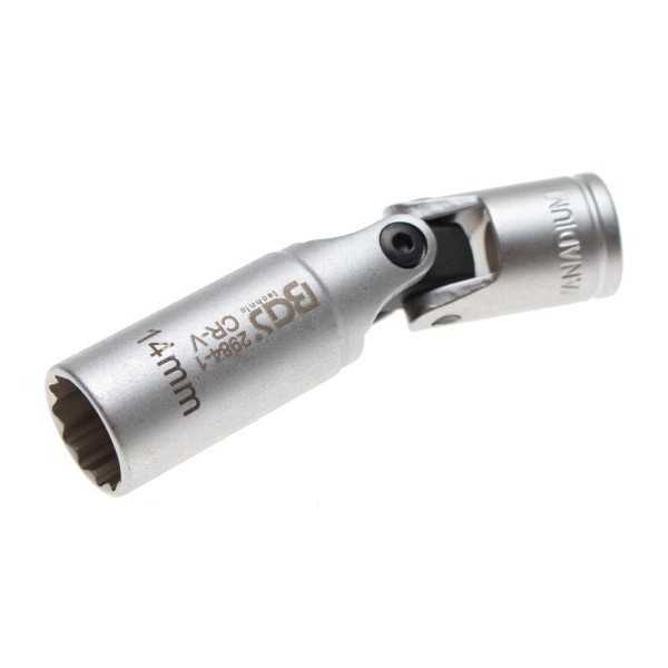 Douille articulÃ©e de bougie douze pans 10 mm 3/8" 14 mm