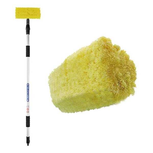Brosse de lavage 3D manche tÃ©lescopique 2