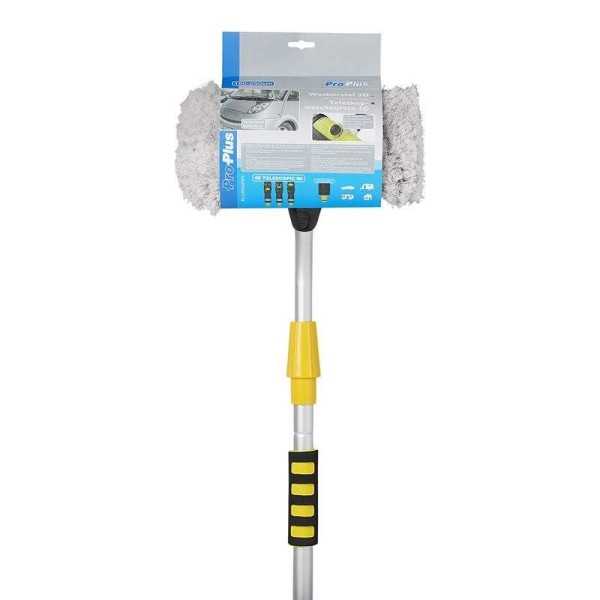Brosse de lavage 3D avec réservoir de shampooing manche télescopiqu...