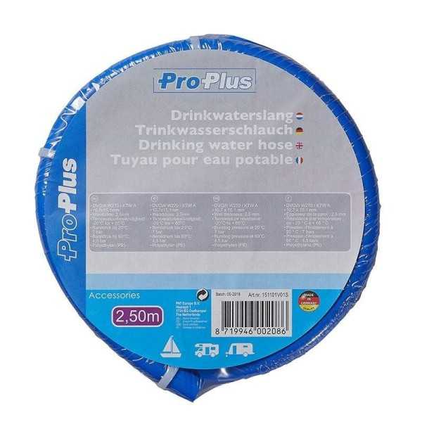 Tuyau pour eau potable bleu 2,50M 10x15mm | ProPlus | Tuyau