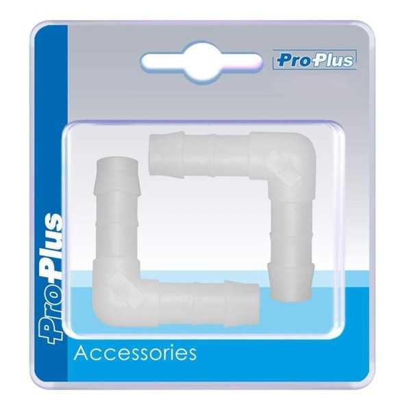 Raccord L pour circuit d'eau 10mm 2 piÃ¨ces dans blister