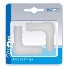 Raccord L pour circuit d'eau 12mm 2 piÃ¨ces dans blister