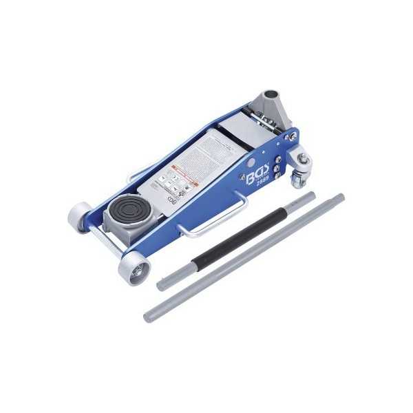 Cric rouleur hydraulique construction aluminium acier 2 5 t