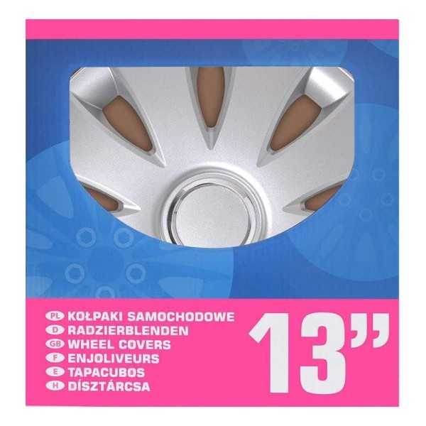 Jeu d'enjoliveurs de roues Aura 13 pouces 4 piÃ¨ces en boÃ®te vitrine