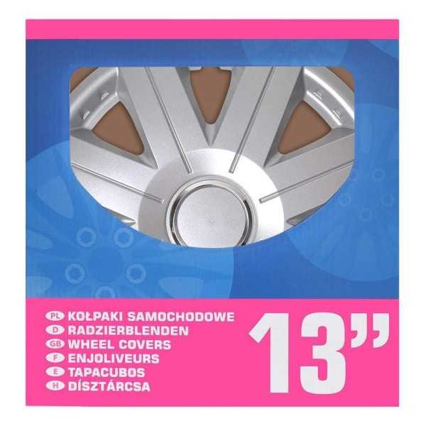 Jeu d'enjoliveurs de roues Cosmos 13 pouces 4 piÃ¨ces en boÃ®te vitrine