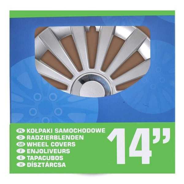 Jeu d'enjoliveurs de roues Meridian 14 pouces 4 piÃ¨ces en boÃ®te vitrine