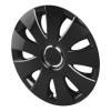 Jeu d'enjoliveurs de roues Aura noir 15 pouces 4 pièces en boîte vi...