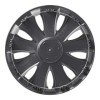 Jeu d'enjoliveurs de roues Aura noir 15 pouces 4 pièces en boîte vi...