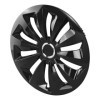 Jeu d'enjoliveurs de roues Fox noir 14 pouces 4 pièces en boîte vit...