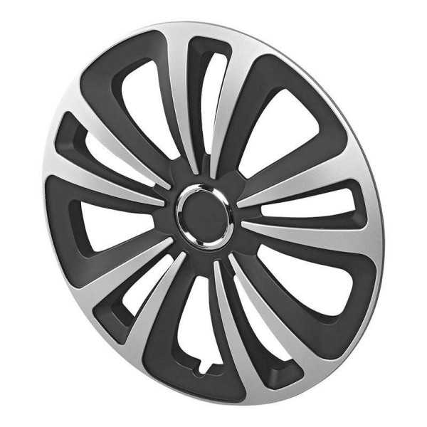 Enjoliveur de roue Terra argent noir 14 pouces