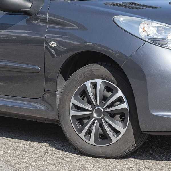 Enjoliveur de roue Terra argent noir 15 pouces | ProPlus | Enjolive...