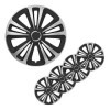 Jeu d'enjoliveurs de roues Terra argent noir 16 pouces 4 pièces en ...
