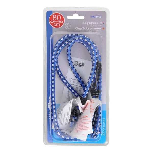 Tendeur élastique 8mm - 80cm jeu de 2 pièces | ProPlus | Sandow