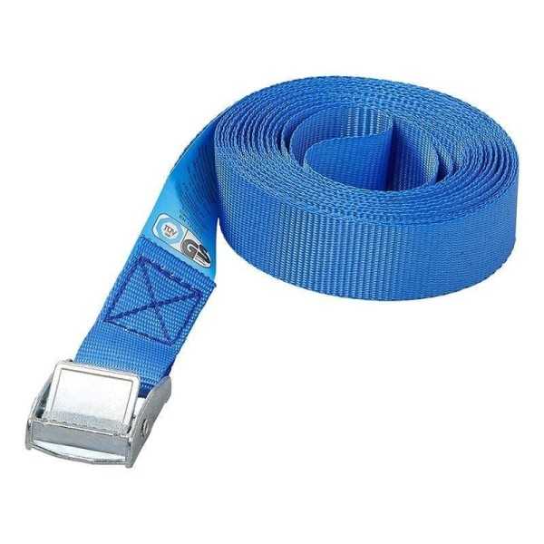 Sangle d'arrimage bleu avec boucle de serrage 5 mÃ¨tres
